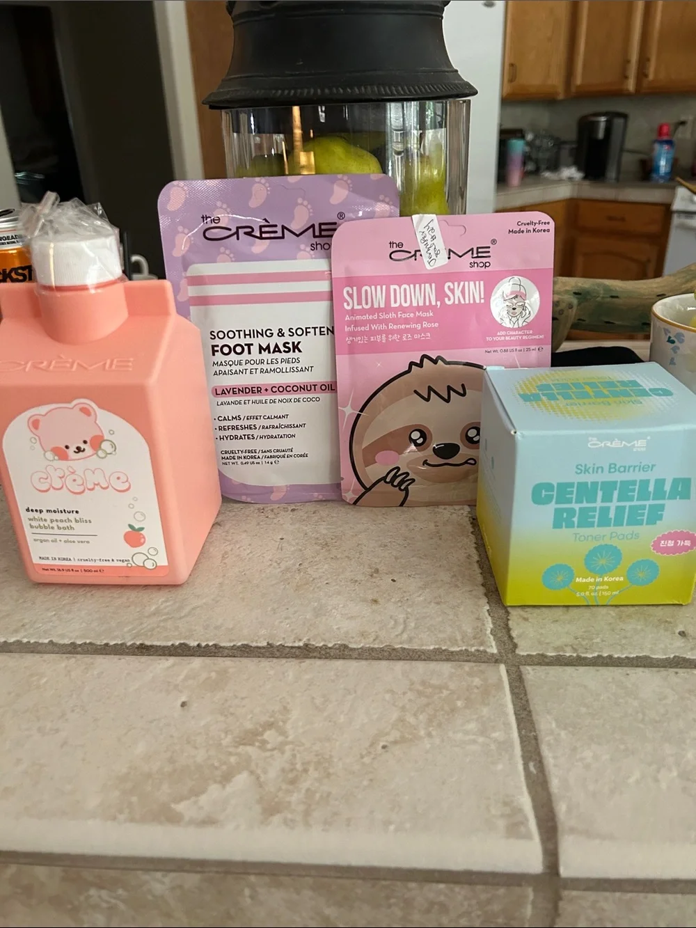The Creme Shop Kids Pink Slow Down, Skin! Animated Face Mask & Foot Mask Set